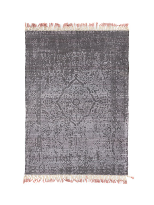 Royal Carpet Wadena Handmade Rug Rectangular Summer with Fringes Graphite Silver