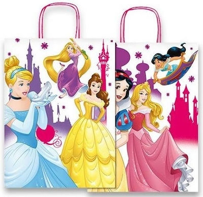 Hârtie Geantă pentru Cadou cu Tema "Prințesele Disney" Multicoloră 36x12x46cm.