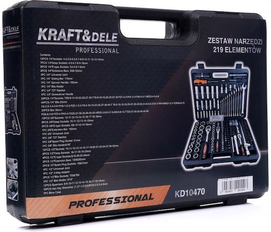 Kraft & Dele Βαλίτσα με 219 Εργαλεία