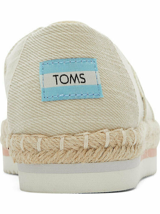 Alpargata Espadrile Dama Din Material Bej