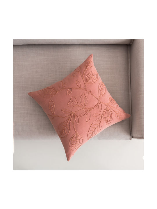 Gofis Home Decorative Pillow Case Pale 381 from 100% Cotton Apple Pink 43x43cm.