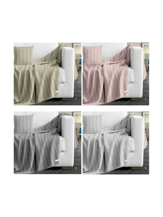 Makis Tselios Home Decorative Pillow Case Fresh Made of 100% Cotton 2 Pink 40x40cm