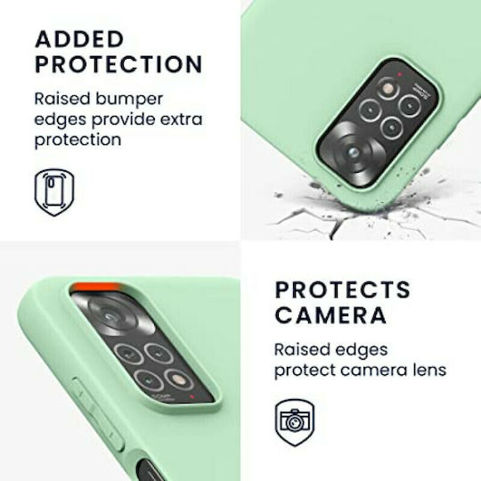 KWmobile Back Cover Silicone Mint Green Matte (Redmi Note 11 / 11S 4G)