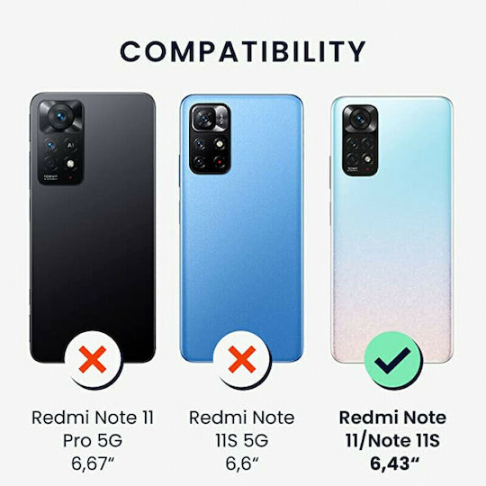KWmobile Back Cover Silicone Black Matte (Redmi Note 11 / 11S 4G)