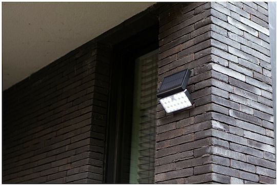 Lutec Tuda Wall Mounted Solar Light 8.5W 800lm Warm to Cool White with Motion Sensor IP44 18.2cmx11.1cmx18cmcm