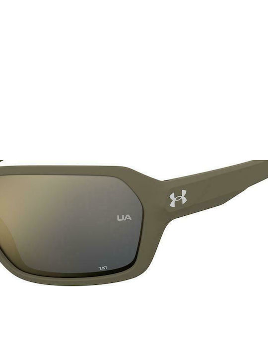 Under Armour Men's Sunglasses with Brown Plastic Frame and Brown Mirror Lens UA Recon SIF/2B