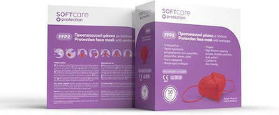 Bournas Medicals Soft Care Protection Series Disposable Protective Mask FFP2 Burgundy 1pcs