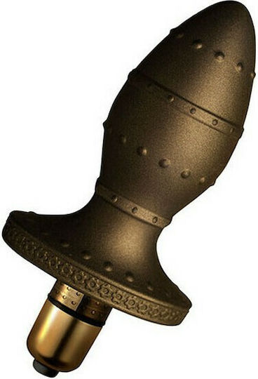 Rocks Off Dr Rocco's Pleasure Emporium Dominus Anal Plug with Vibration Gold 7cm