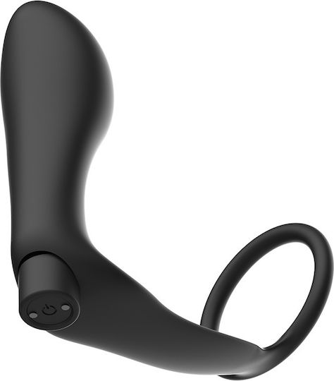 Addicted Toys Addicted Toys Vibrant Inel Cock Silicon cu Ineluri pentru penis Black
