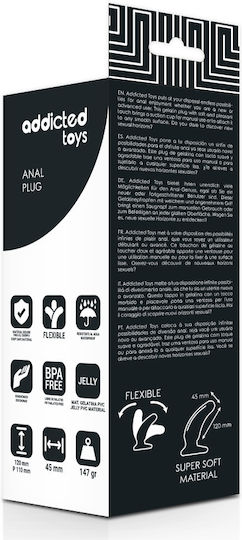 Addicted Toys Addicted Toys Anal Plug Spot Анална тапа Black 12см