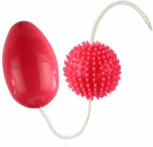 Baile Twins Balls Combined Anal Balls Duo Πρωκτικές Μπίλιες Red 3.5cm