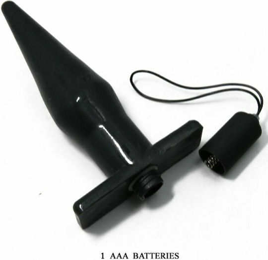 Baile Vibrating Plug Remote Control Wireless Anal Vibrator Black 16.5cm