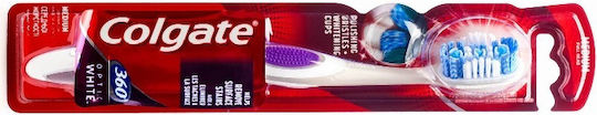 Colgate 360 Degree Optic White Toothbrush Medium Purple