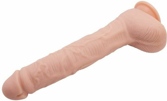 Baile Beautiful Realdeal Lifelike Skin Ρεαλιστικό Dildo με Όρχεις και Βεντούζα Flesh 27cm