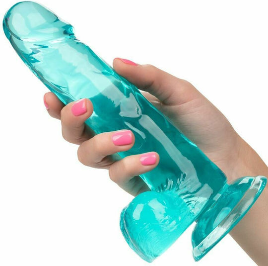 Calexotics Size Queen Dildo Realistisches Dildo mit Hoden und Saugnapf Turquoise 15cm