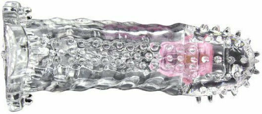 Baile Brave Man Sensor Penis Sleeve Penis Extension Transparent 18cm