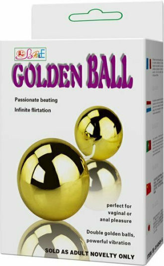 Baile Golden Ball Κολπικές Μπάλες με Δόνηση Χρυσές