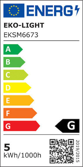 Eko Light Смарт крушка LED 5W за фасунга GU10 и форма A60 RGB 350лм Димируем