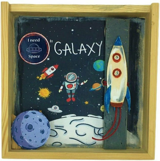 Easter Candle Flat Handmade Spaceship Set Handmade Box-frame Gray