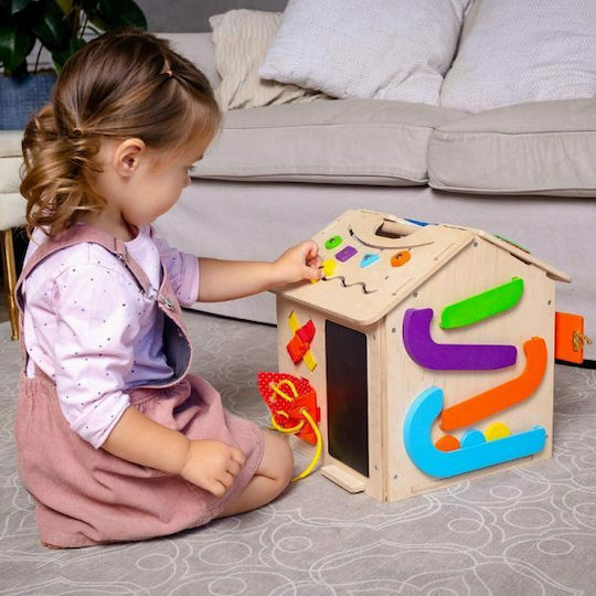 Roter Kafer Baby Toy BusyHouse made of Wood for 36++ Months