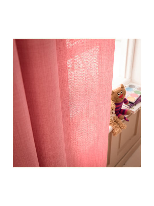 Gofis Home Kids Grommet Top Curtain Chrome Gum Pink 2004930230009 140x280cm