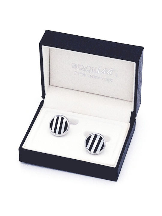 Cufflinks Bronica De Luxe Silver MX171