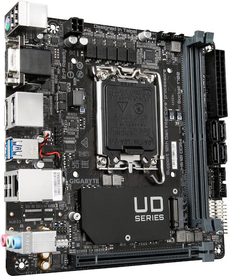 Gigabyte H610I DDR4 rev. 1.0 Дънна платка Mini ITX с Intel 1700 Сокет