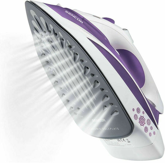 Sencor Steam Iron 2200W with Ceramic Plate and Continuous Steam Supply 25g/min
