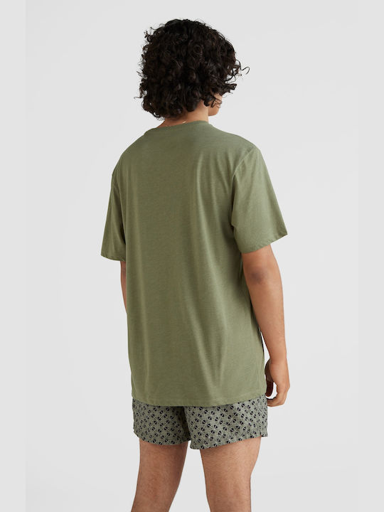 O'neill Gradient Cube Men's Short Sleeve T-shirt Khaki