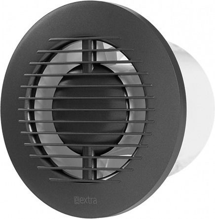 Europlast Wall-mounted Ventilator Bathroom 125mm Charcoal