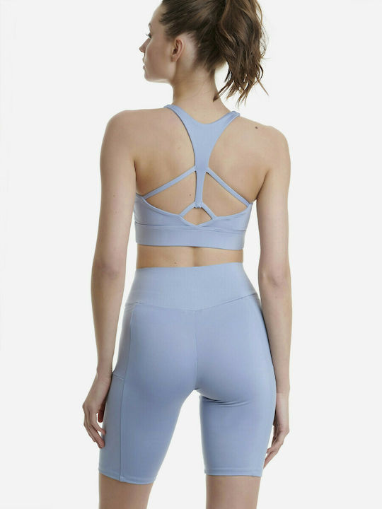 Walk Women's Bike Legging High Waisted Light Blue