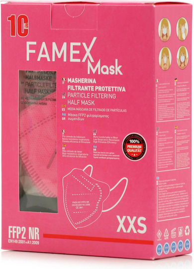 Famex Защитни маски FFP2 NR XXS за деца 10бр