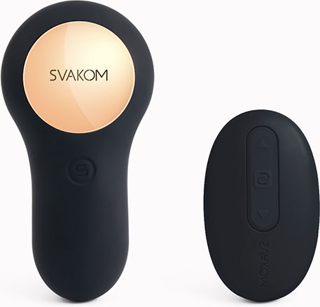 Svakom Vick Remote Controlled Prostate Vibrator Πρωκτικός Δονητής με Δυνατότητα Ασύρματης Λειτουργίας Black