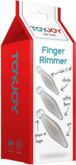 ToyJoy Finger Rimmer Anal Plugs Set Transparent 3pcs