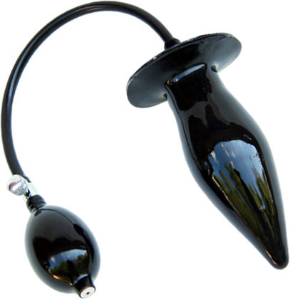 Mister B Inflatable XL Butt Plug Πρωκτική Σφήνα XLarge Black 14cm
