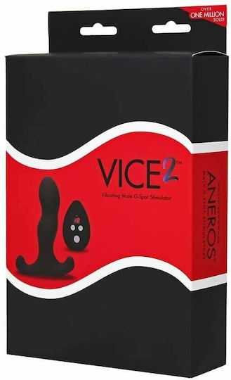 Aneros Vice 2 Πρωκτική Σφήνα με Δυνατότητα Ασύρματης Λειτουργίας και Δόνηση Μαύρη