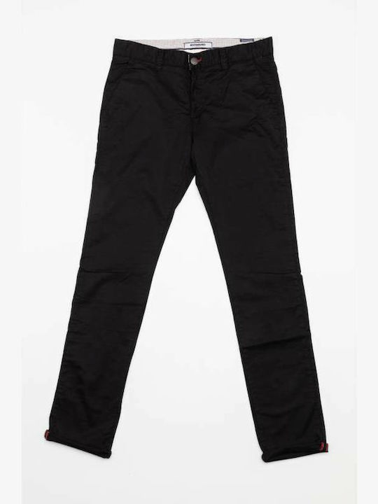 Nasir-S20 Herrenhosen Chino Elastisch in Reguläre Passform Schwarz
