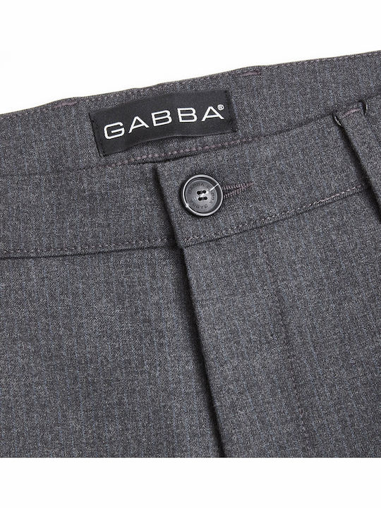Pisa Arius P5607 Trousers Chino Elastic in Regular Fit Gray