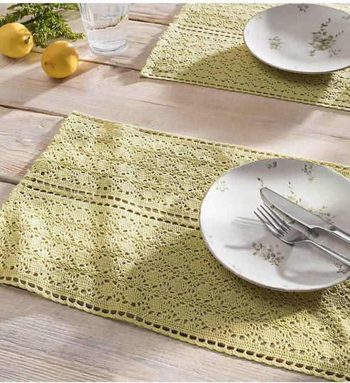 Gofis Home Σουπλά Crochet Purple 30x50cm Σουπλά Υφασμάτινο 50cm