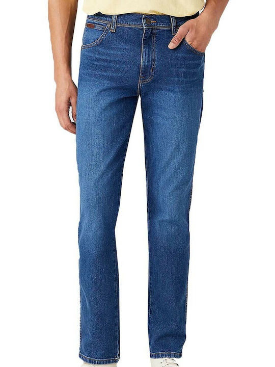 Texas Men's Jeans Pants with Slim Straight Fit Blue