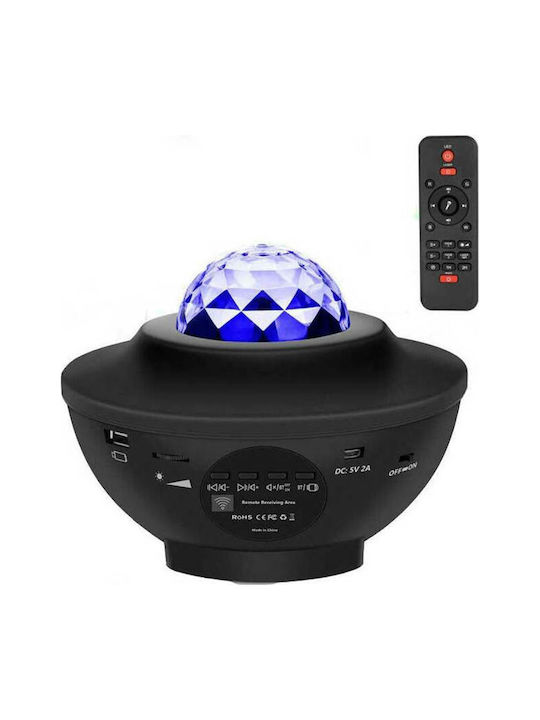 Bluetooth Music Player Usb Bluetooth Decorative Lamp Party Light LED Black