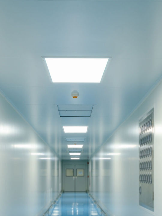 V-TAC Pătrat Încastrat Panou LED Putere 45W cu Alb Cald Lumini 60x60cm.