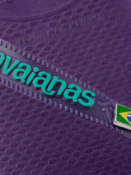 Brasil Layers Men's Flip Flops Purple
