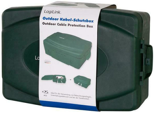 LogiLink Cutie electrică pentru montaj exterior IP54 în culoarea Verde