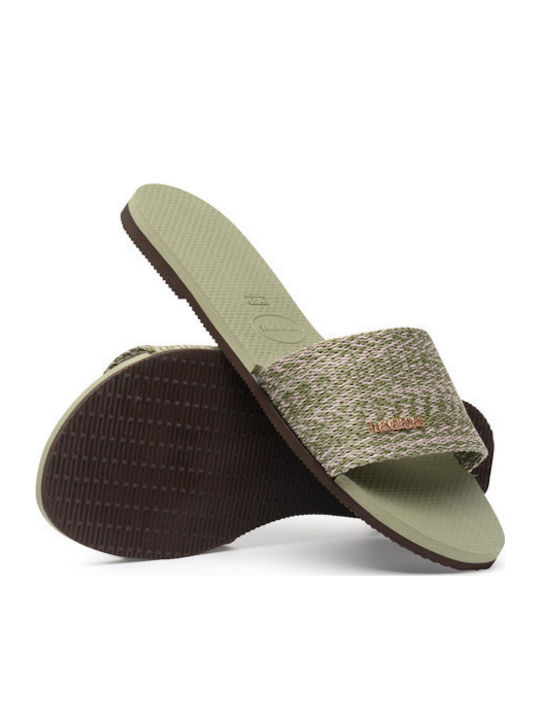 You Malta Women's Flip Flops Green Yucca