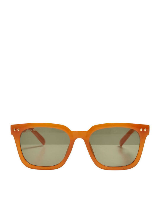 Urban Classics Chicago Women's Sunglasses with Plastic Frame Black / Brown / Light Beige