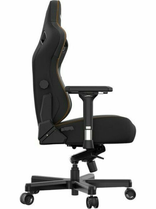 Anda Seat Kaiser 3 Large Καρέκλα Gaming Δερματίνης με Ρυθμιζόμενα Μπράτσα Elegant Black