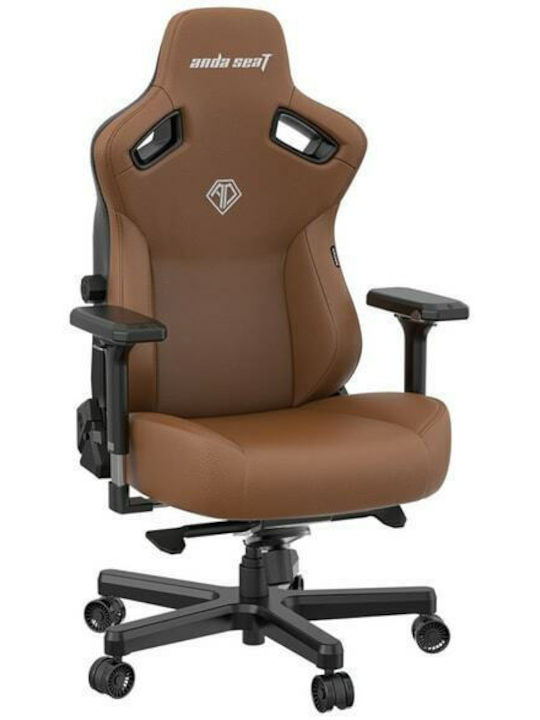 Anda Seat Kaiser 3 Large Καρέκλα Gaming Δερματίνης με Ρυθμιζόμενα Μπράτσα Bentley Brown