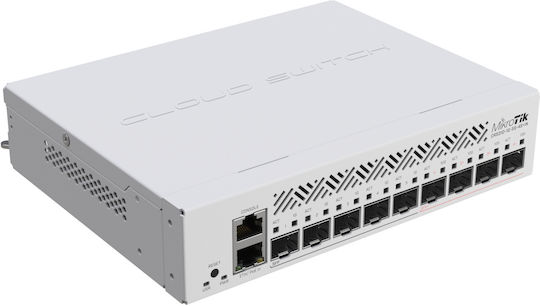 MikroTik NetFiber 9 Managed Switch with 2 Gigabit (1Gbps) Ethernet Ports and 10 SFP Ports