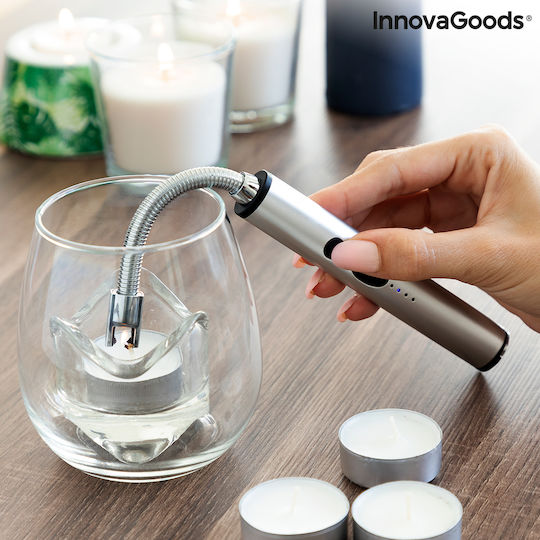 InnovaGoods Αναπτήρας Ηλεκτρικός σε Ασημί χρώμα